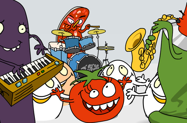 Trickfilm Grußkarte Der Kühlschrank lebt