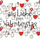 Lustige Valentinstag Grußkarte