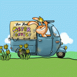 Bunte lustige Ostern eCard